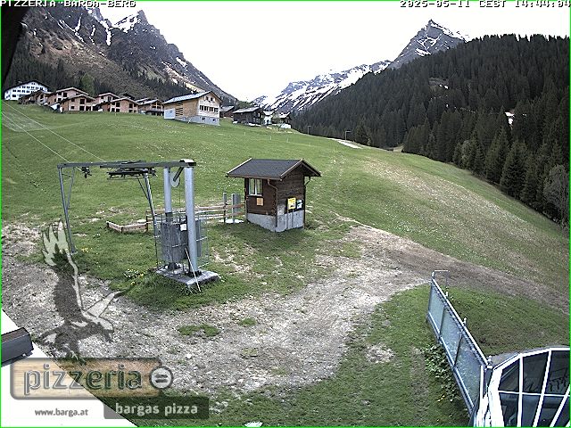 Blick auf die Talabfahrt im Vergalden.