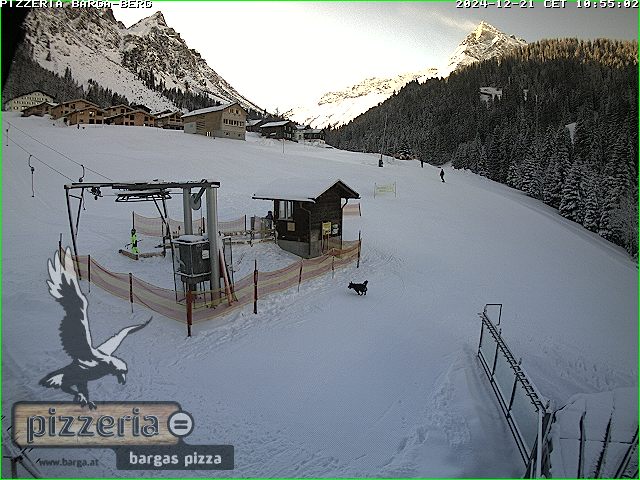 Blick auf die Talabfahrt im Vergalden.