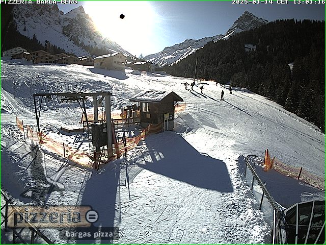 Blick auf die Talabfahrt im Vergalden.